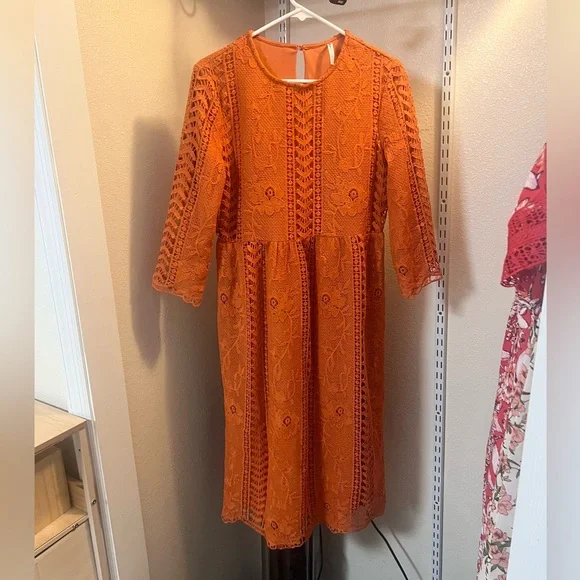 ORANGE LACE COWGIRL DRESS JOURNEY FIVE - Picture 7 of 7